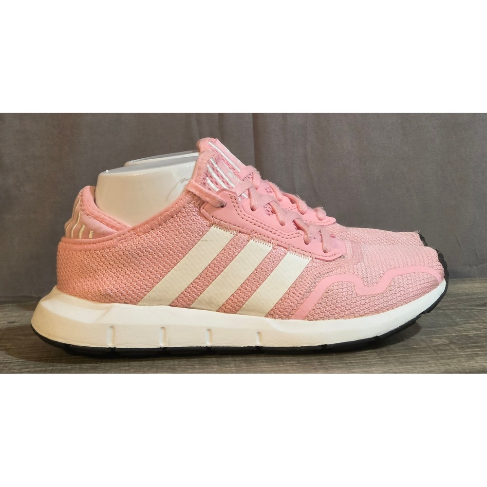 Adidas Swift Run X Lace Up Sneakers Women's Size 5.5 Pink White